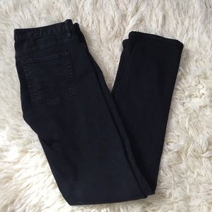 J Crew Matchstick Black Jeans Sz27Tall