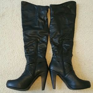 Guess Tall Black Boots