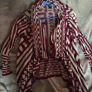 Wet Seal aztec patterned cardigan