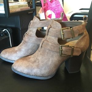 Brown booties