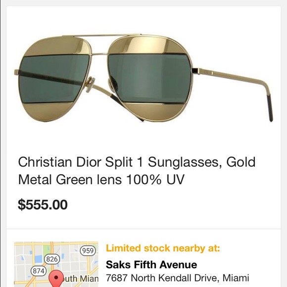 ๐๐SOLD๐๐Dior Split Sun glasses - Picture 3 of 4