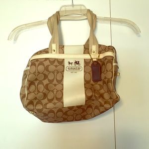 Coach Signature Brown/Cream Bag