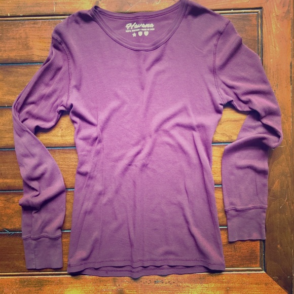 Long Sleeve Maroon T-Shirt