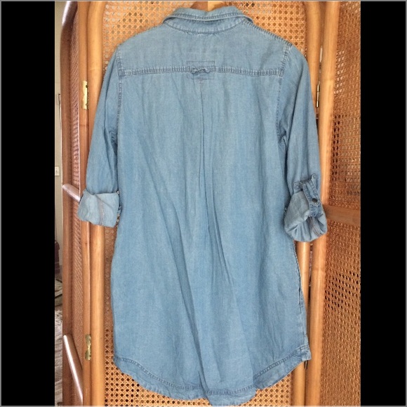 Zara long chambray tunic - Picture 2 of 3