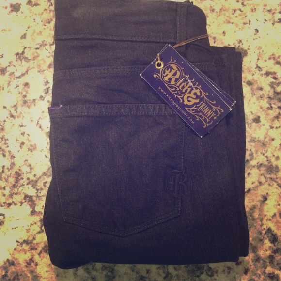 Rich & Skinny Black Skinny Jeans SZ 24 NWT