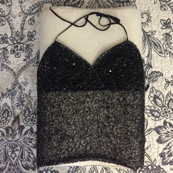 Mandee halter backless top