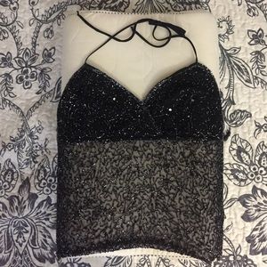 Mandee halter backless top