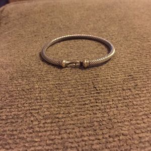 Cable Classic Buckle Bracelet with Gold