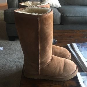 Tall tan uggs