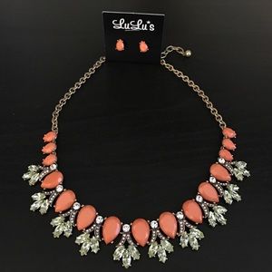 Lulu's Coral Accent Necklace
