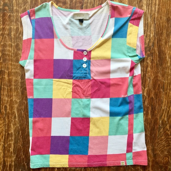 Multicolored Checkered T-Shirt
