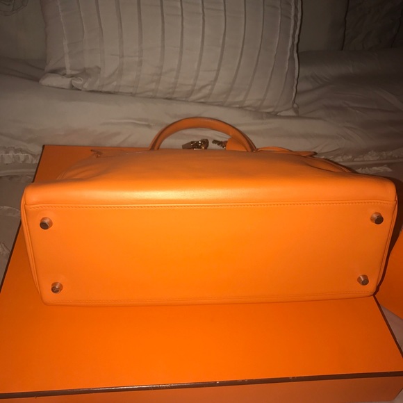 100% AUTH Hermes Kelly 35cm Retourne w strap - Picture 5 of 8