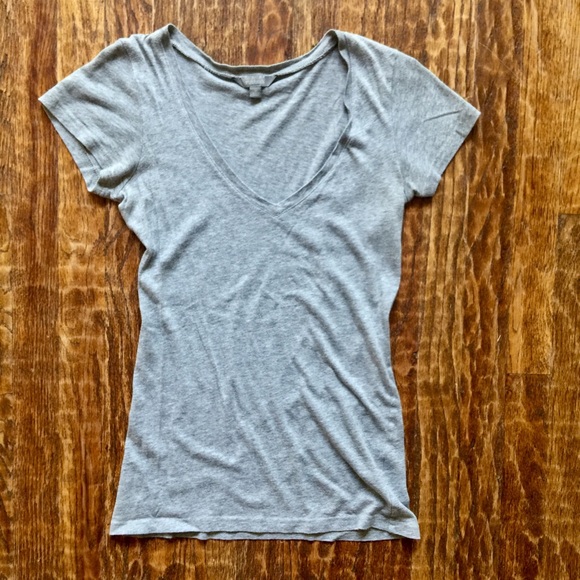 Gray V-Neck