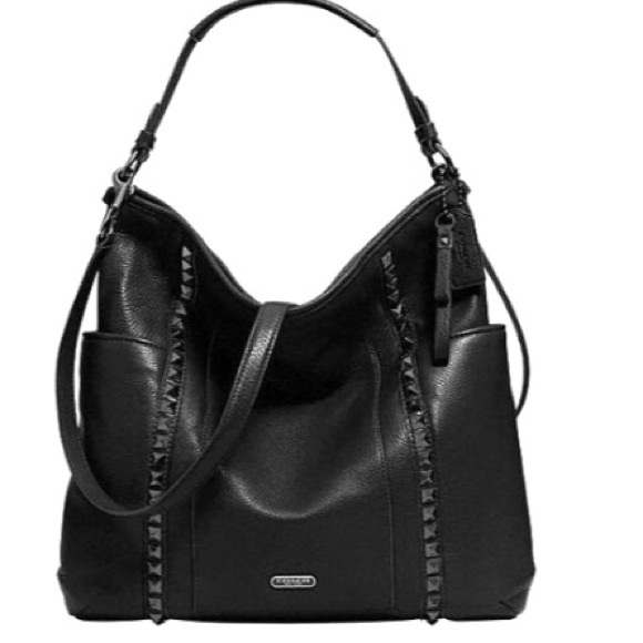 Coach Handbags - Coach Leather Pyramid Stud Hobo CrossBody Rare