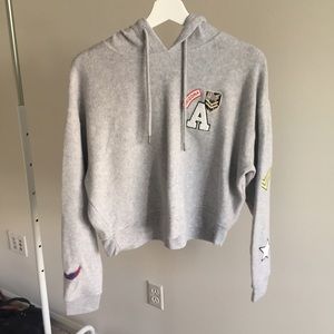 Topshop Grey hoodie