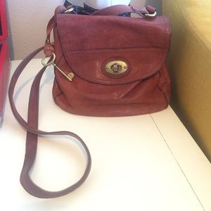 Fossil leather emi saddle bag