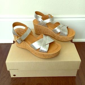 Kork-Ease Ava Wedges, Silver, Size 6