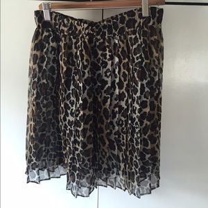 Vintage 80's Leopard print skirt