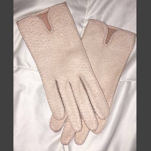 ✨VINTAGE✨ Pink leather gloves