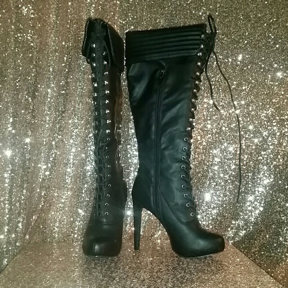 Just Fab Tall Black Boots