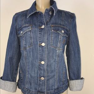MNG by Mango jean jacket size Large