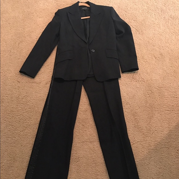 Express black/glitter pant suit