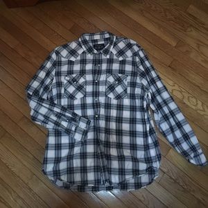 American Eagle Plaid Button Down