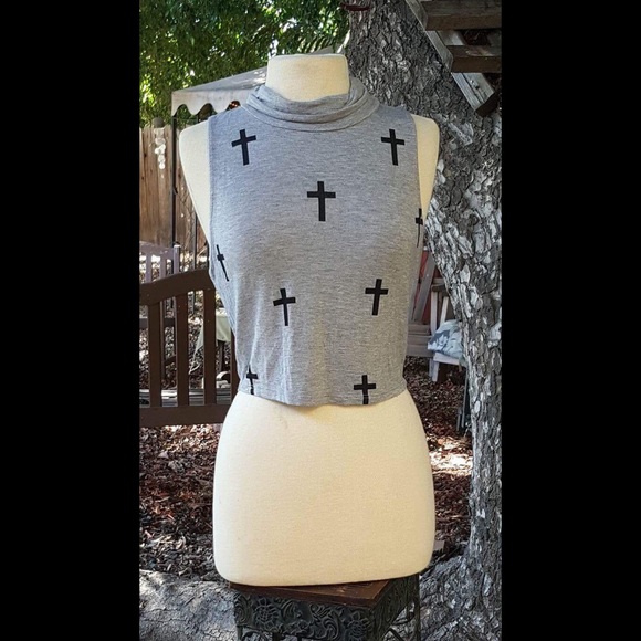 Foreign Exchange Tops - 50% OFF Badass Foreign Exchange Crop Top