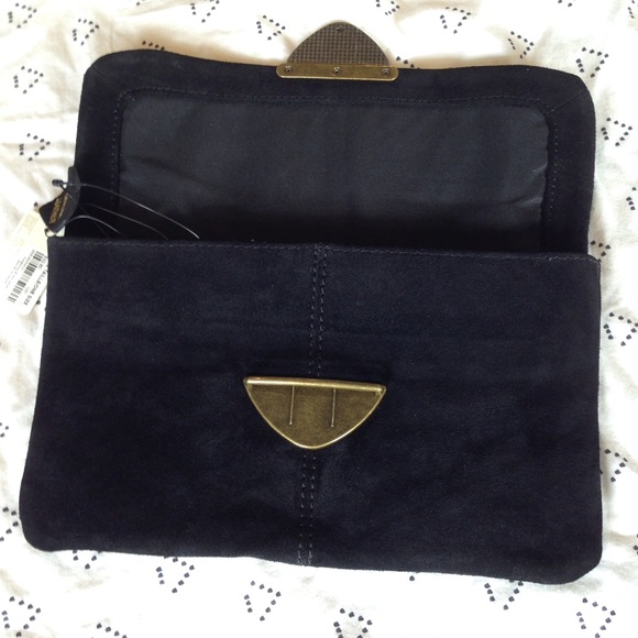 Black Suede Clutch - Picture 4 of 4