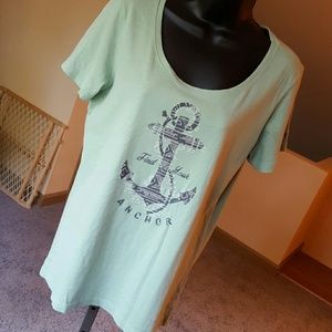 Life is good "Find Your Anchor" scoop neck