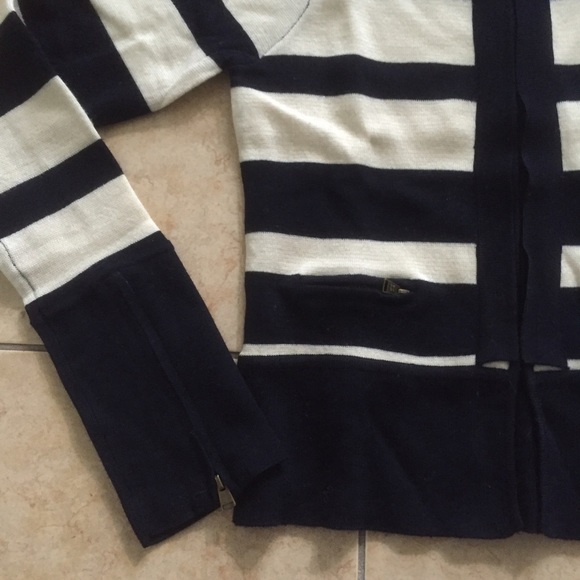 BCBG Max Azria Striped Sweater Jacket - Picture 2 of 3