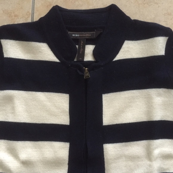BCBG Max Azria Striped Sweater Jacket - Picture 3 of 3