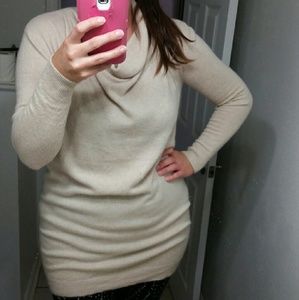 Donna Karan DKNY Cashmere Sweater Creme S Cowl