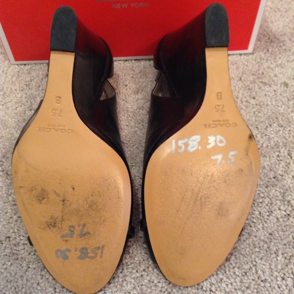 Coach - black wedges - Picture 2 of 4