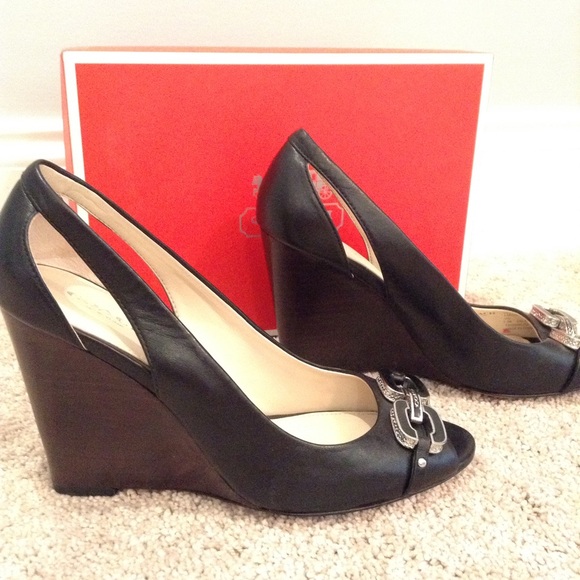 Coach - black wedges - Picture 3 of 4