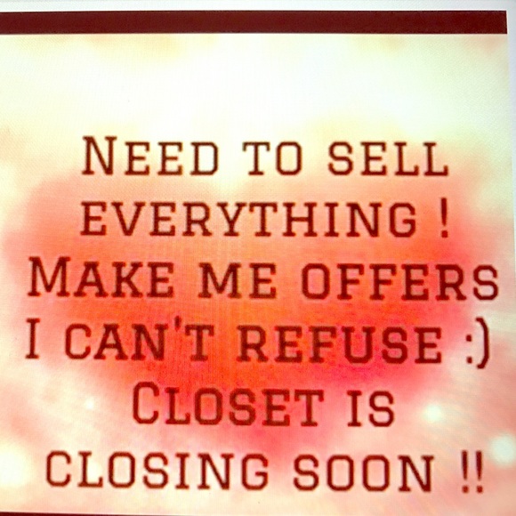 MENS CLOSET CLOSING SOON