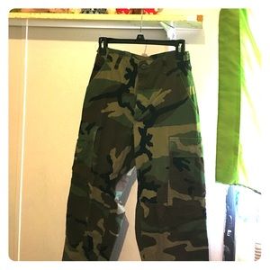 Camo cargo pants