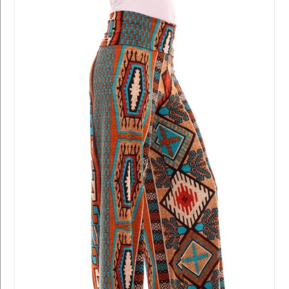 TRIBAL PRINT PALAZZOS - Picture 3 of 3