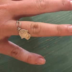 Alex and Ani silver "see no evil" ring