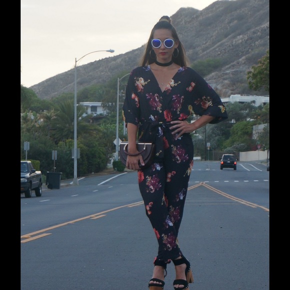 CLOSET CLEAR OUT🎉:OH MY LOVE Kimono Wrap Jumpsuit