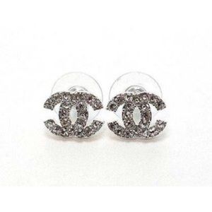 Chanel CC crystal earrings