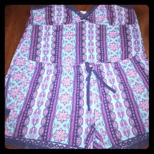 XL Sleepware: tank top with matching shorts