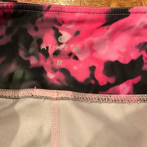 Athleta pink floral pants - Picture 3 of 4