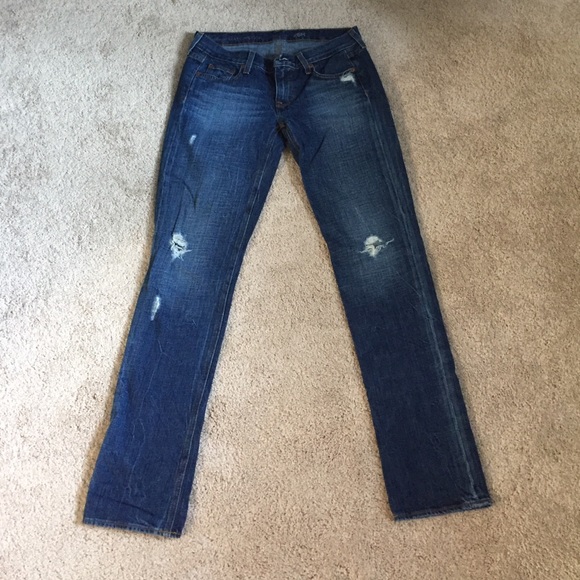 J.Crew vintage matchstick distressed denim