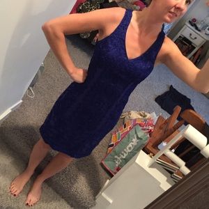 Blue cocktail dress