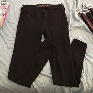 American Eagle Jersey Knit Black Jegging