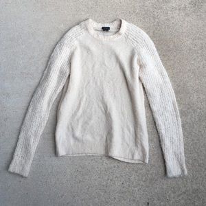 Theory wool cream sweater
