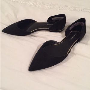 Zara Black Suede Gorgeous Flats