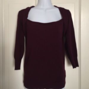 Wine Colored Sweater XS
