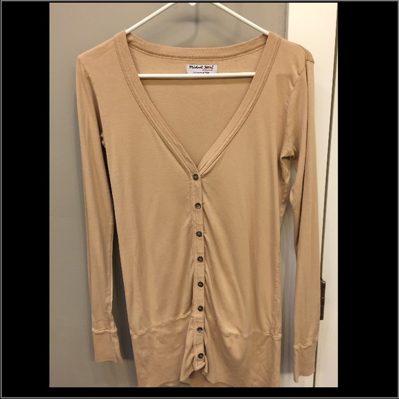 Michael stars button up cotton cardigan